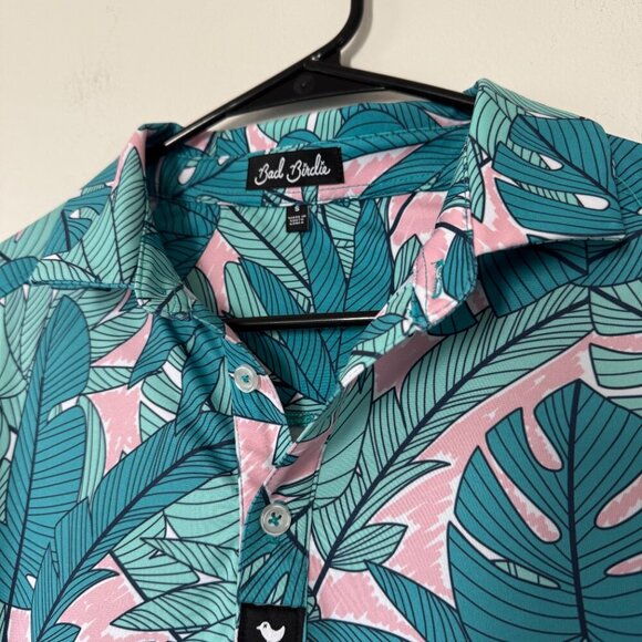 Bad Birdie Palmnado Floral Polo Shirt - Picture 2 of 9